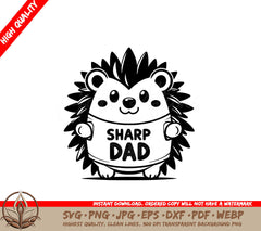 Sharp Dad Pride SVG Cut File  Fathers Day Design Download  Dad Life SVG for Cricut Silhouette and more 
