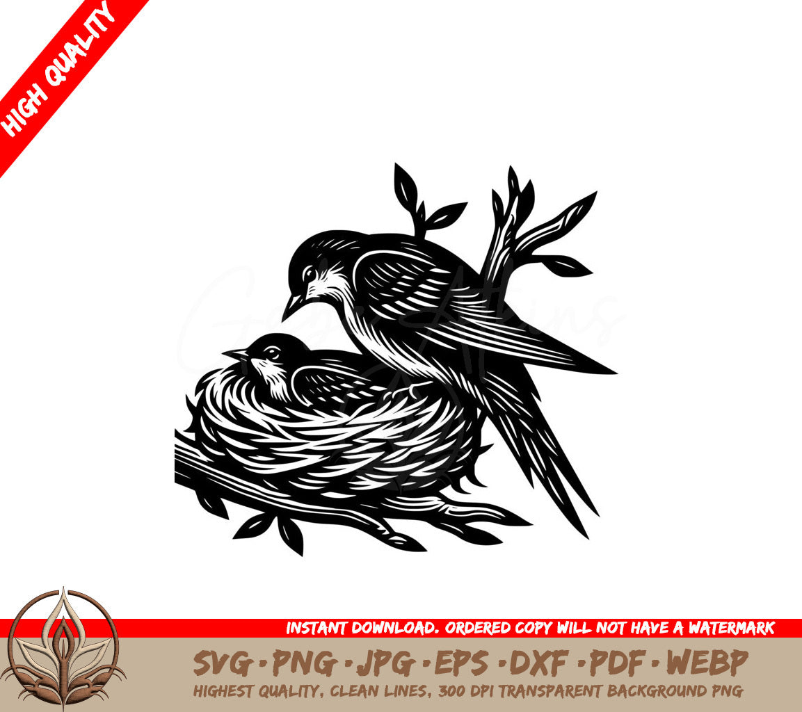 Sheltered Feathered Friends SVG 
