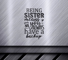 Sister Backup SVG Quote SVG