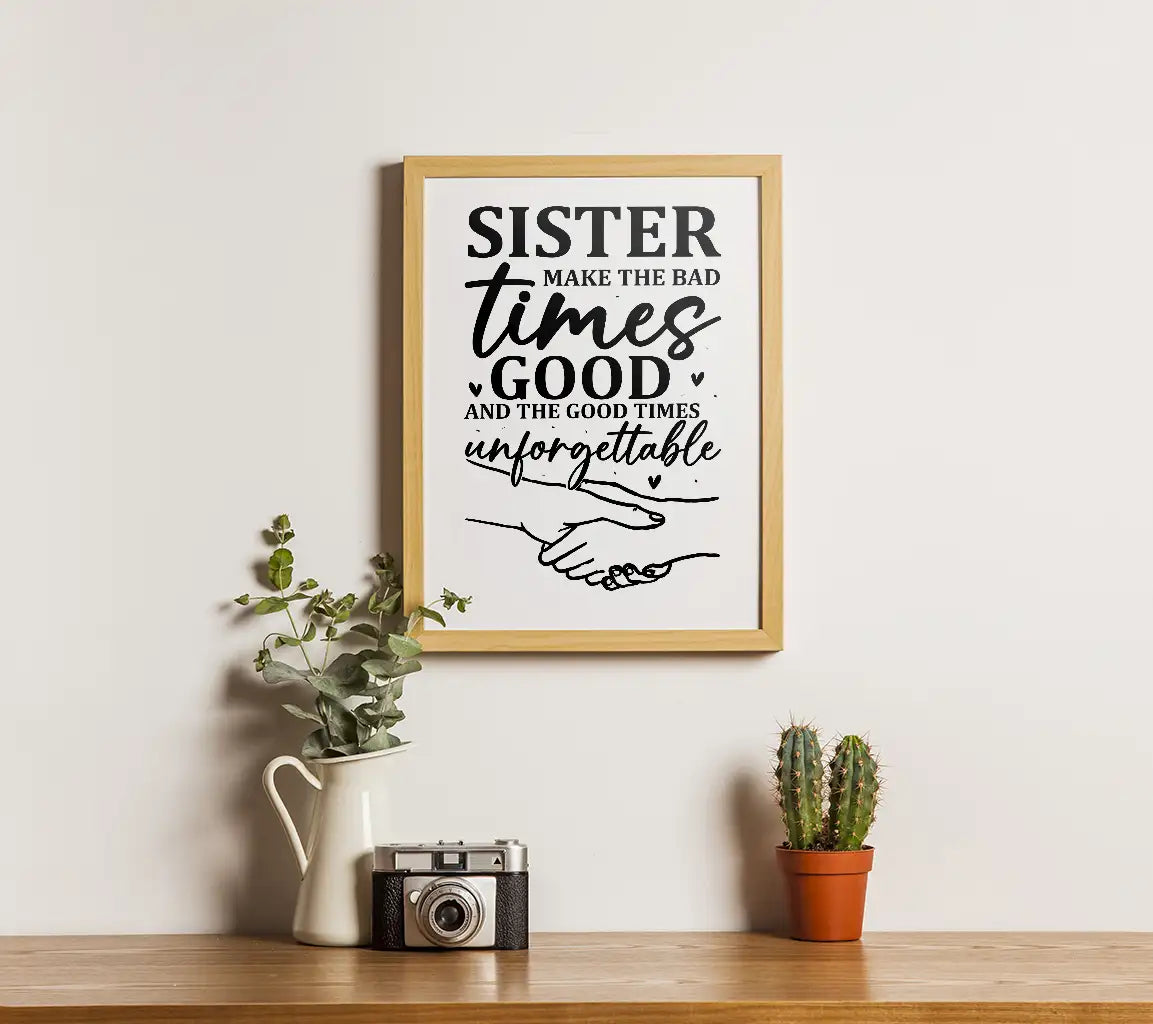 Sister Quotes SVG Design SVG