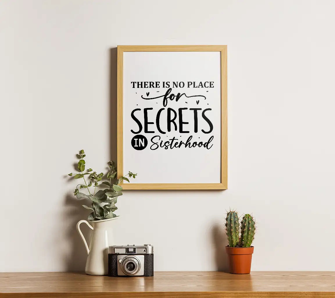 Sisterhood No Secrets SVG SVG