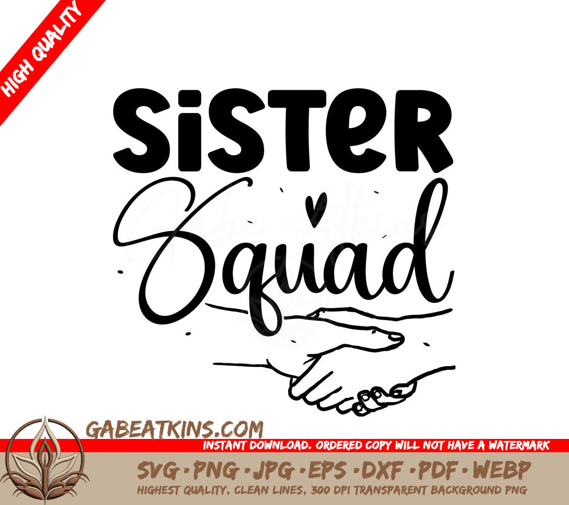 Sister Squad SVG Design SVG