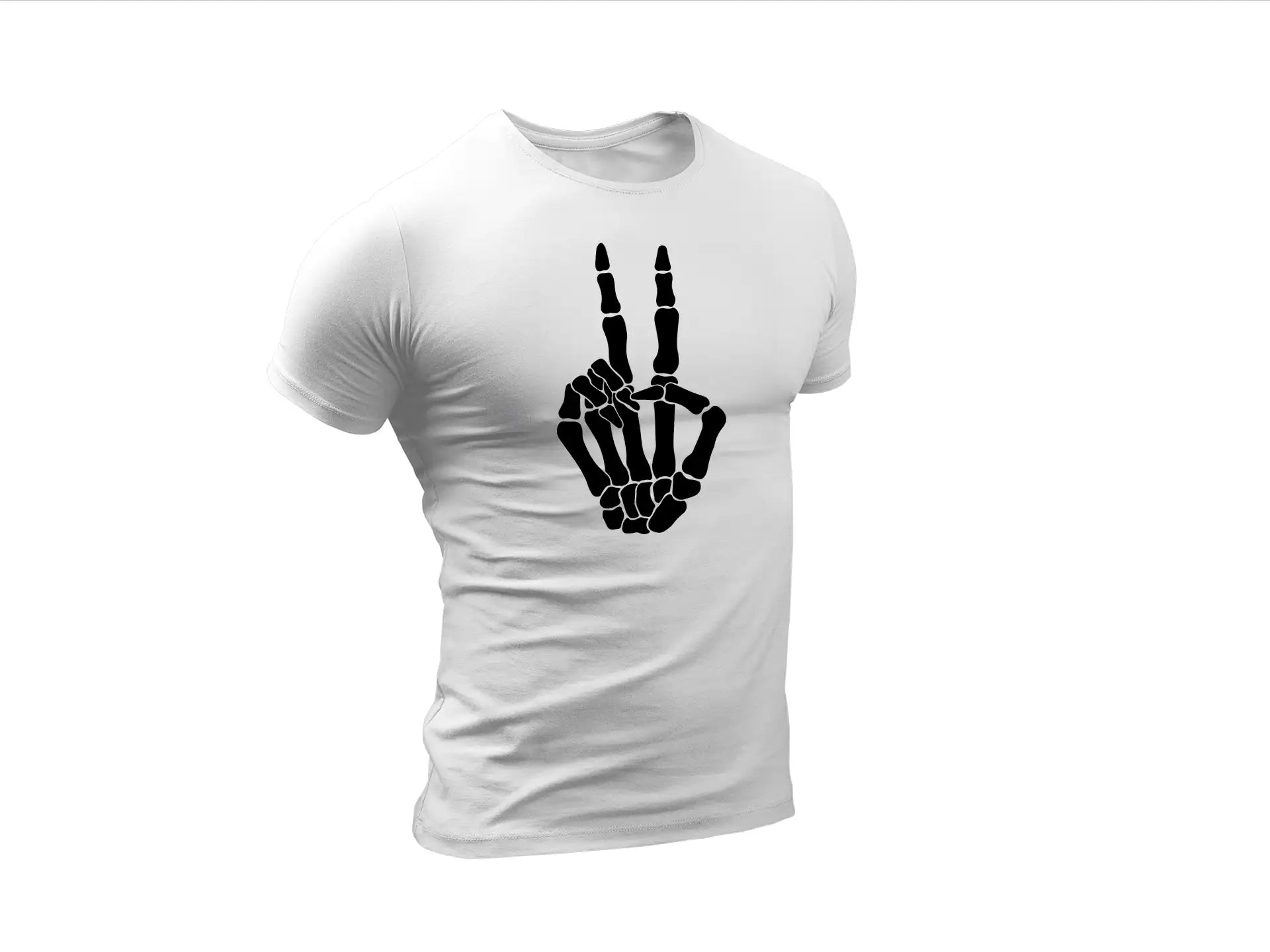 Skeleton Hand Peace Sign SVG SVG