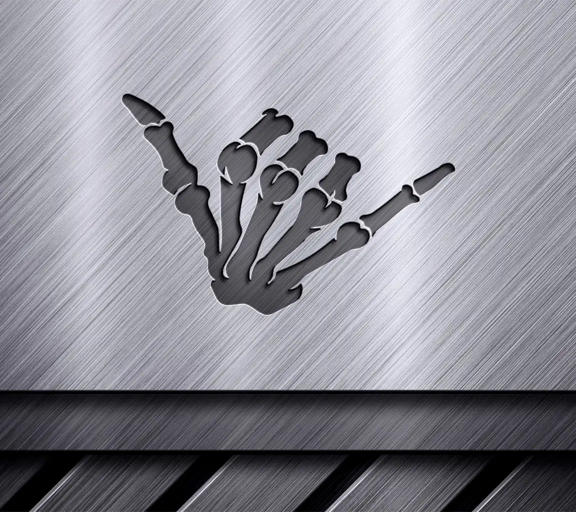 Skeleton Hand Middle Finger SVG SVG