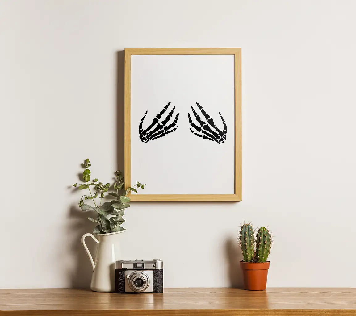 Skeleton Hands Middle Finger SVG SVG