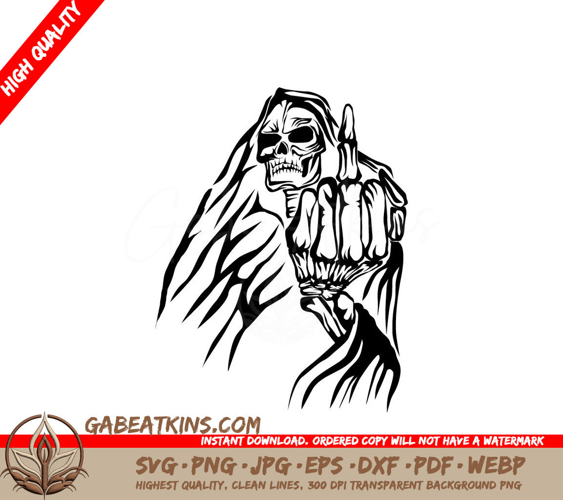 Grim Reaper Thumbs Up SVG SVG