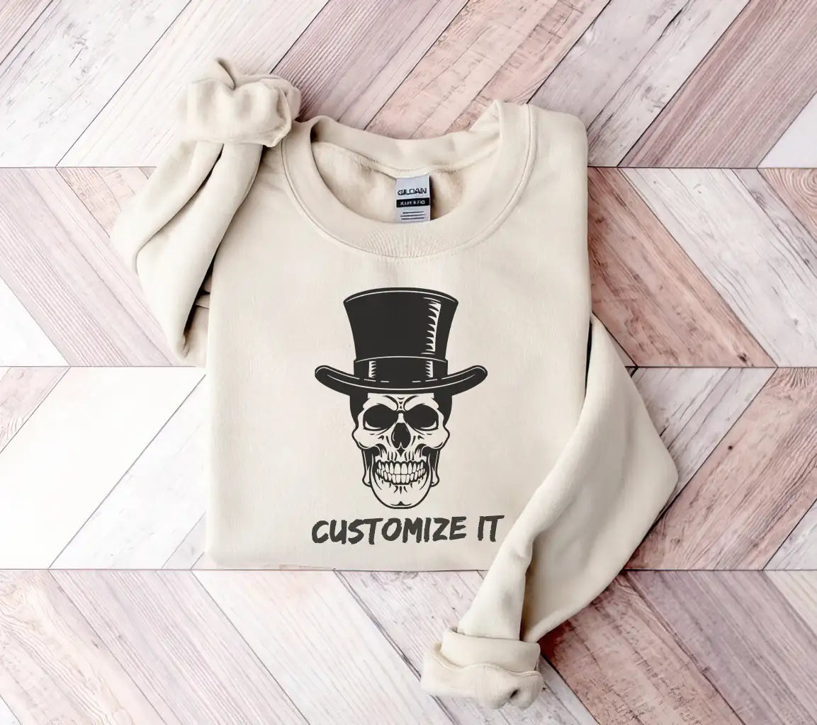  Skull Wearing Top Hat SVG - Vector Illustration SVG