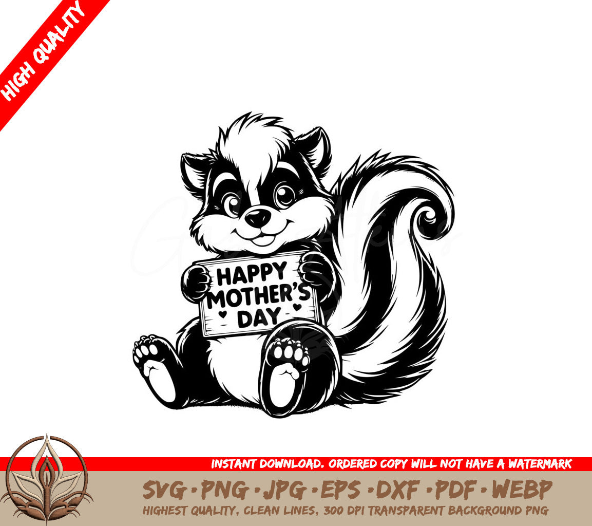 Skunks Mothers Day SVG 
