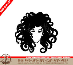 Snake-Haired Gorgon Digital Design File (SVG, PNG, JPG, AI, PDF, DXF, EPS, WebP) 
