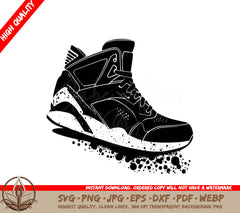 Sneaker Wedges Digital Design Cut File in SVG, PNG, JPG, AI, PDF, DXF, EPS and WebP Formats 
