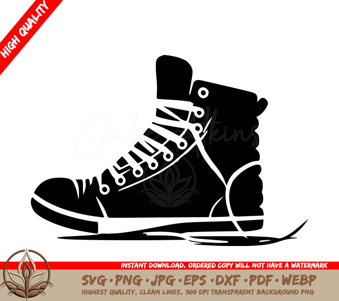 Sneakers Digital Design File (SVG, PNG, JPG, AI, PDF, DXF, EPS, WebP) 
