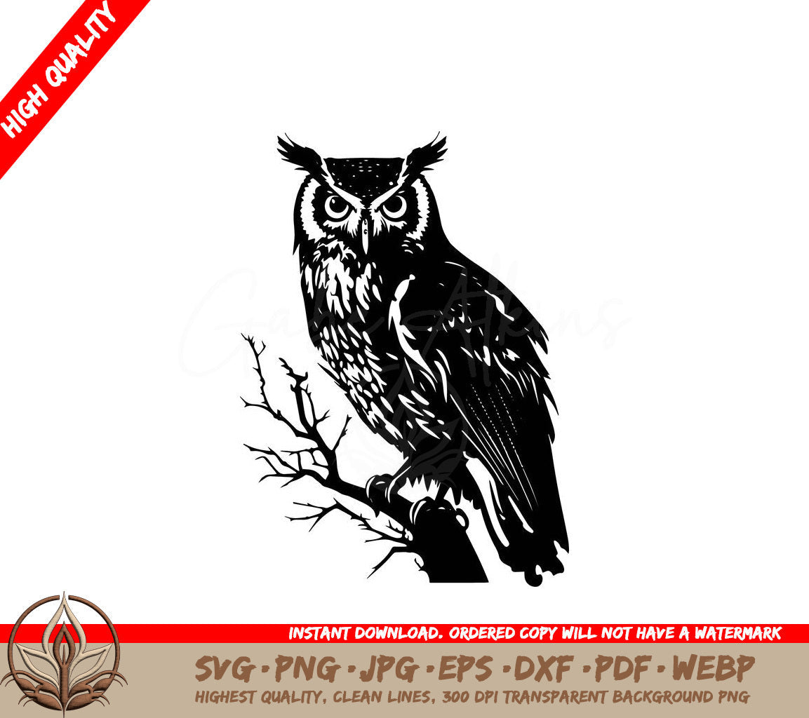 Snowy Owl - Digital Design File in Multiple Formats 
