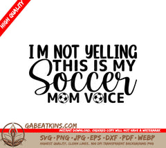 Soccer Mom Voice SVG Design SVG