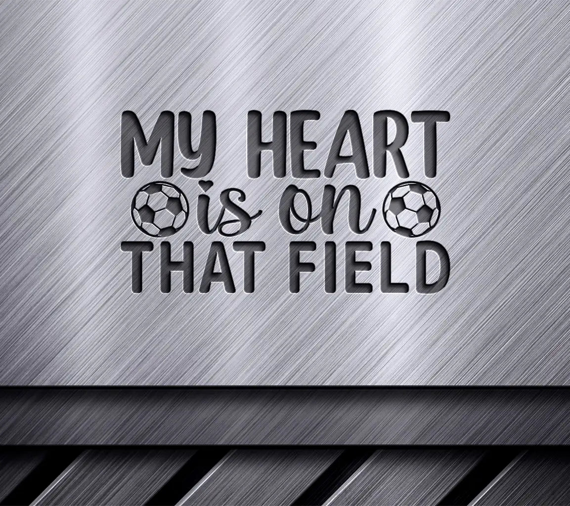 Soccer Heart SVG Poster SVG