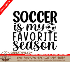 Soccer Season SVG Poster SVG