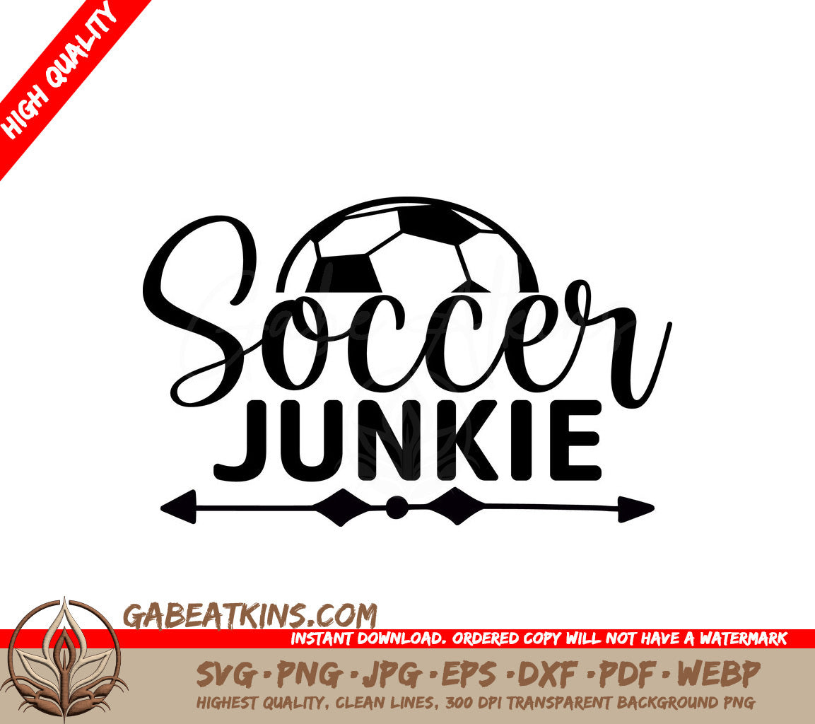 Soccer Junkie Arrow SVG SVG