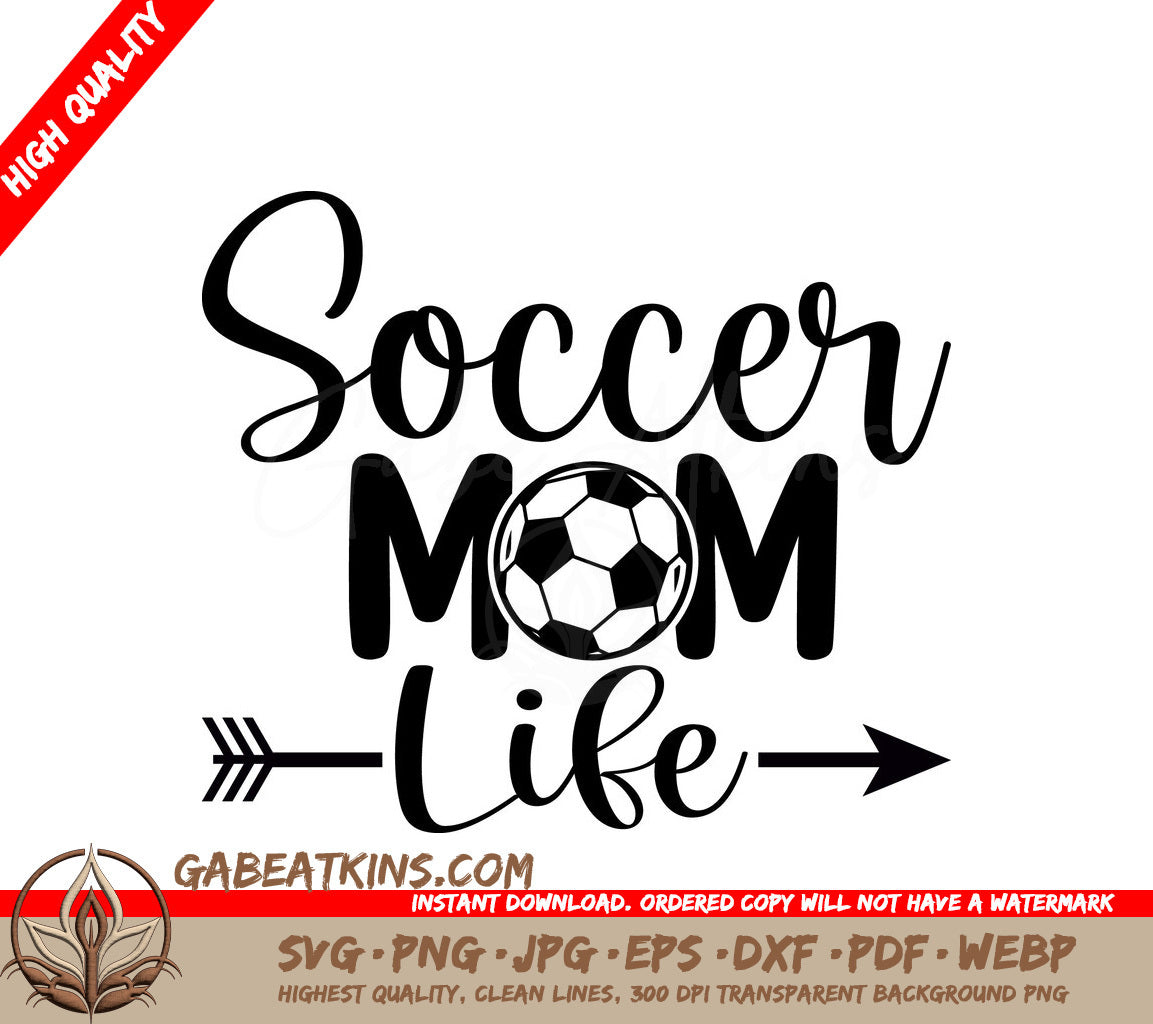 Soccer Mom Life Arrow SVG SVG