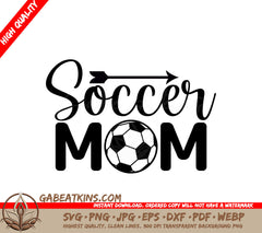 Soccer Mom Arrow SVG Design SVG