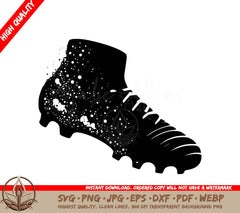 Soccer Cleats Digital Design File (SVG, PNG, JPG, AI, PDF, DXF, EPS, WebP) 
