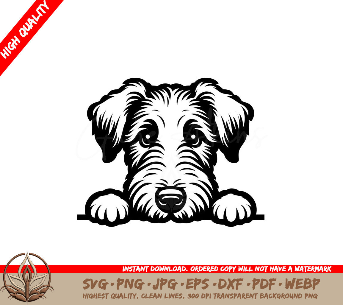 Soft-Eyed Irish Wolfhound SVG PNG JPG AI PDF DXF EPS and WebP Digital Download 
