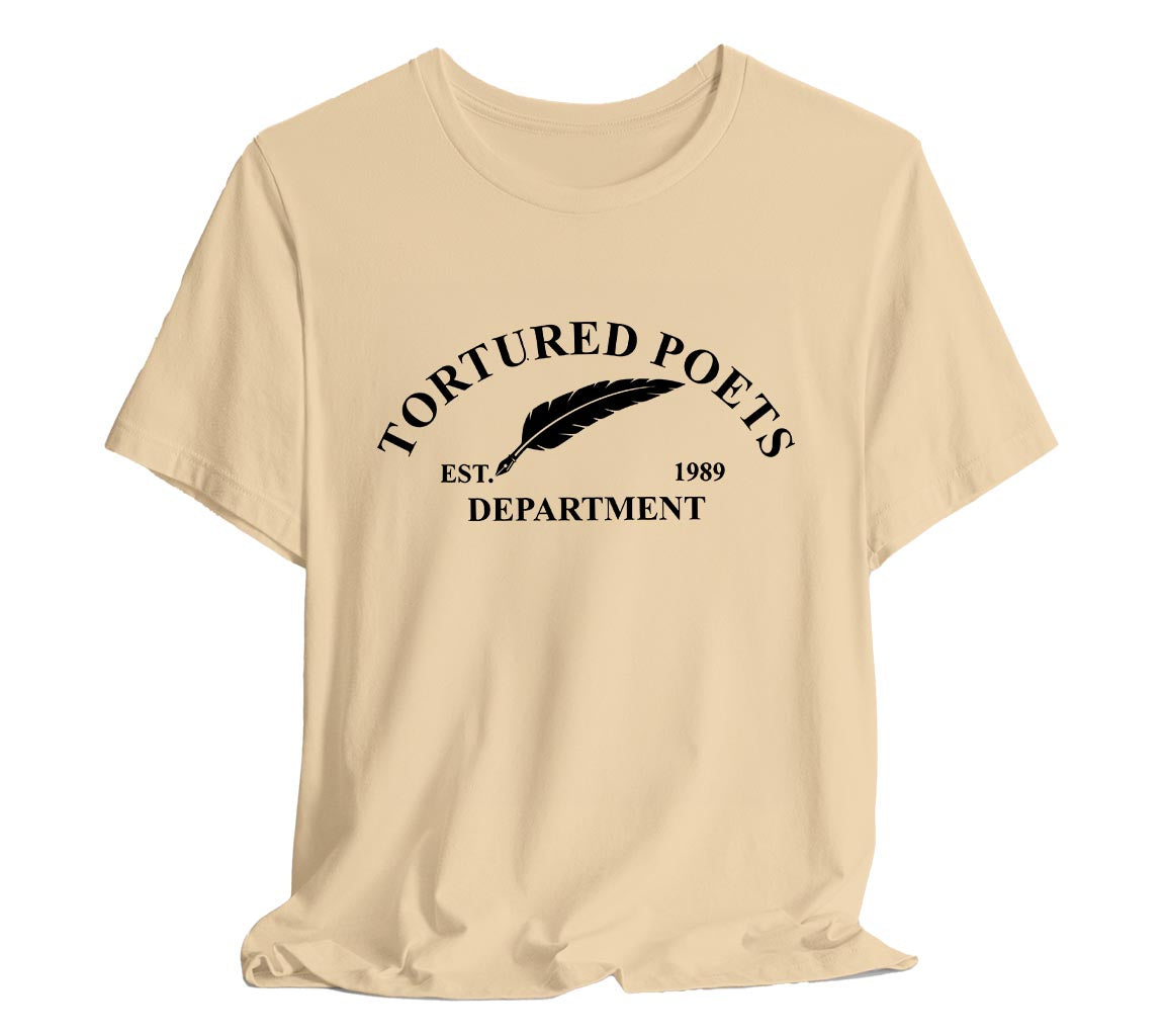 The Tortured Poets Department - Est. 1989 T-Shirt | TTPD T-Shirt Est. 1989 | Taylor Swift Inspired T-Shirts Commemorating New Album Release, Taylor Swift T-Shirt, The Tortured Poets Department Merch, TTPD Shirt, Swiftie Merch, New Album Merch, Taylor Swift Fan Gift, History Shirt, Music Lover Shirt, Feather Quill Tee, Bella Canvas 3001 t-shirt