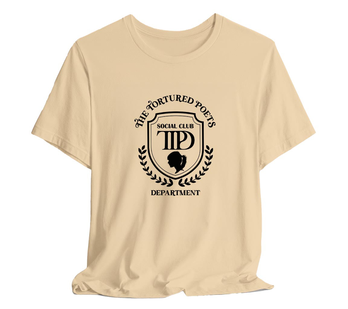 The Tortured Poets Department Social Club T-Shirt | TTPD Social Club T-Shirt | Taylor Swift Inspired T-Shirts Commemorating New Album Release, Taylor Swift T-Shirt, The Tortured Poets Department Merch, TTPD Shirt, Swiftie Merch, New Album Merch, Taylor Swift Fan Gift, Concert Tee, Fan Club Tee, Bella Canvas 3001 t-shirt