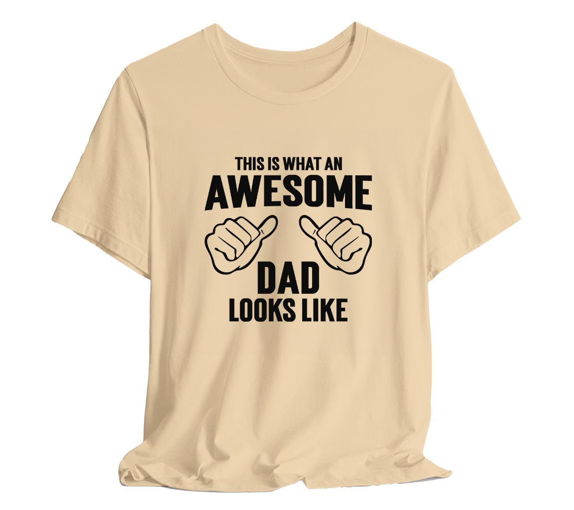 AWESOME DAD This is What an Awesome Dad Looks Like MENS T-shirt shirt  | Day gift Funny Dad Shirt GIft