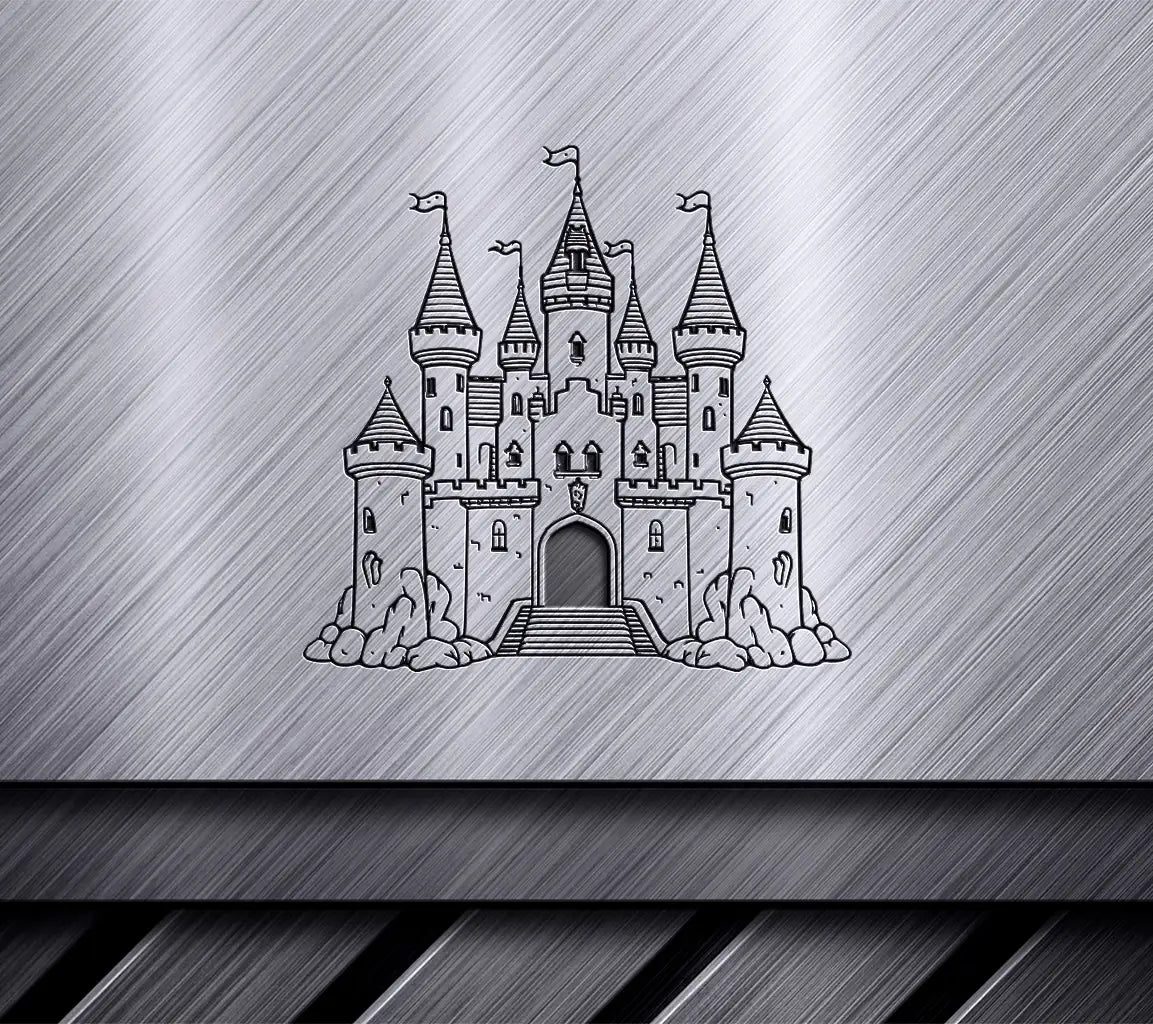  Castle with Flags SVG - Songs of Solitude SVG