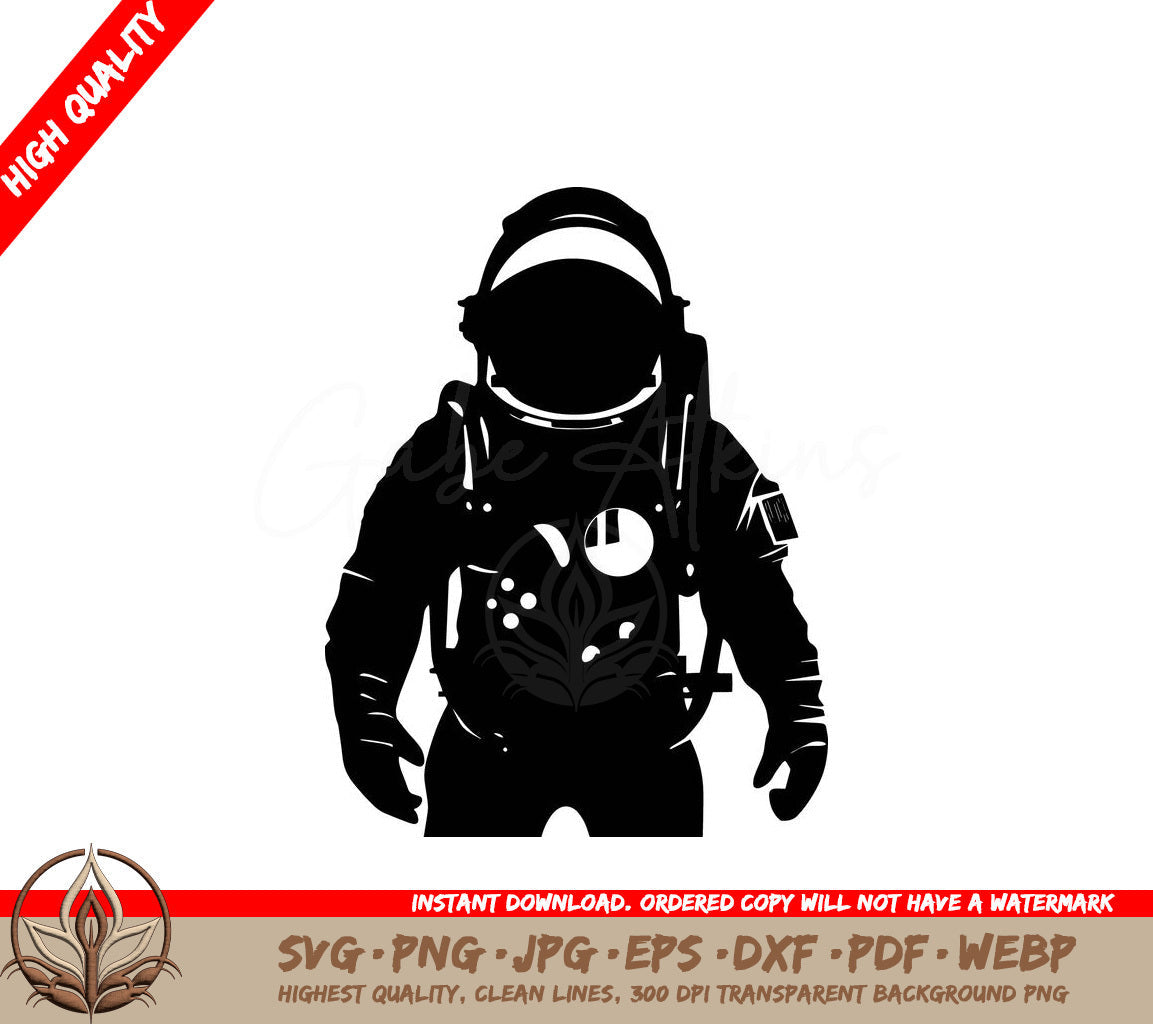 Space Suit Digital Design File (SVG, PNG, JPG, AI, PDF, DXF, EPS, WebP) 
