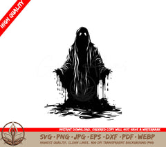 Spooky Manifestation Digital Design File (SVG, PNG, JPG, AI, PDF, DXF, EPS, WebP) 
