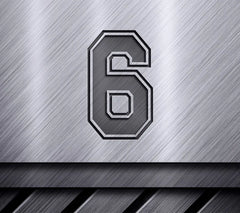  Sports Jersey Number 6 SVG SVG