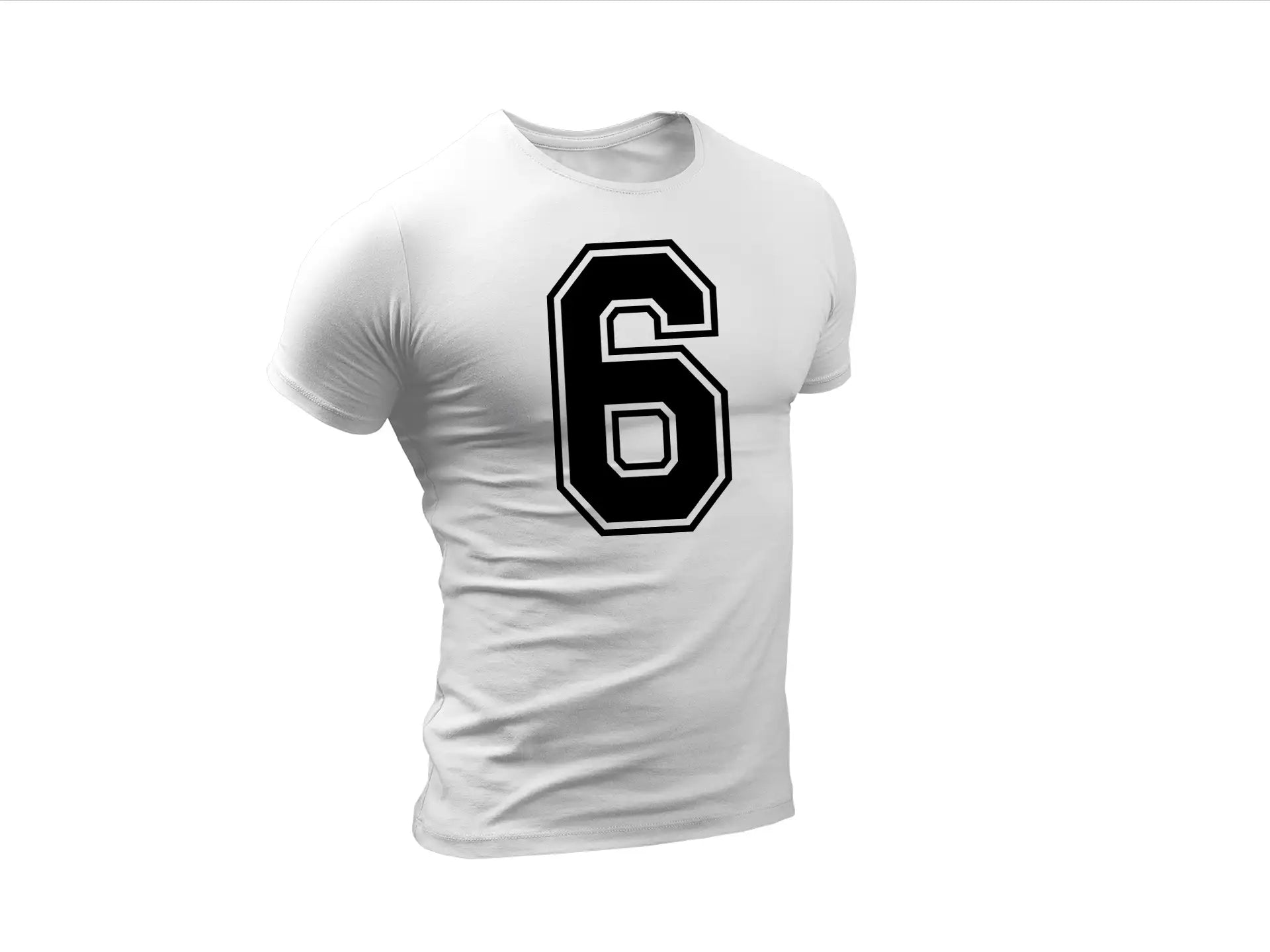  Sports Jersey Number 6 SVG SVG