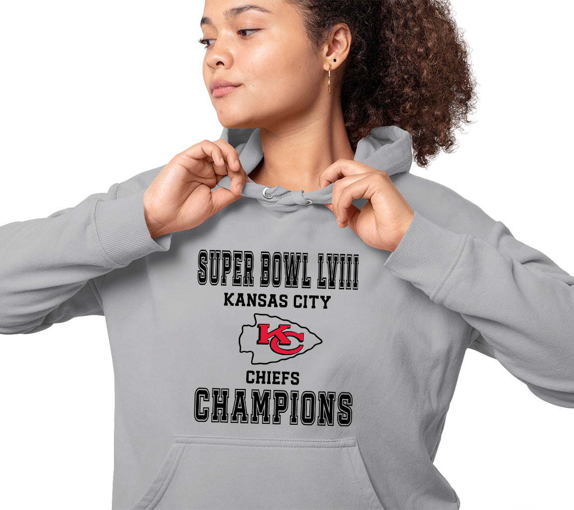 KC Chiefs Super Bowl Champions Hoodie | Celebrating KC Win Of Super Bowl LVIII with this Awesome Hoodie