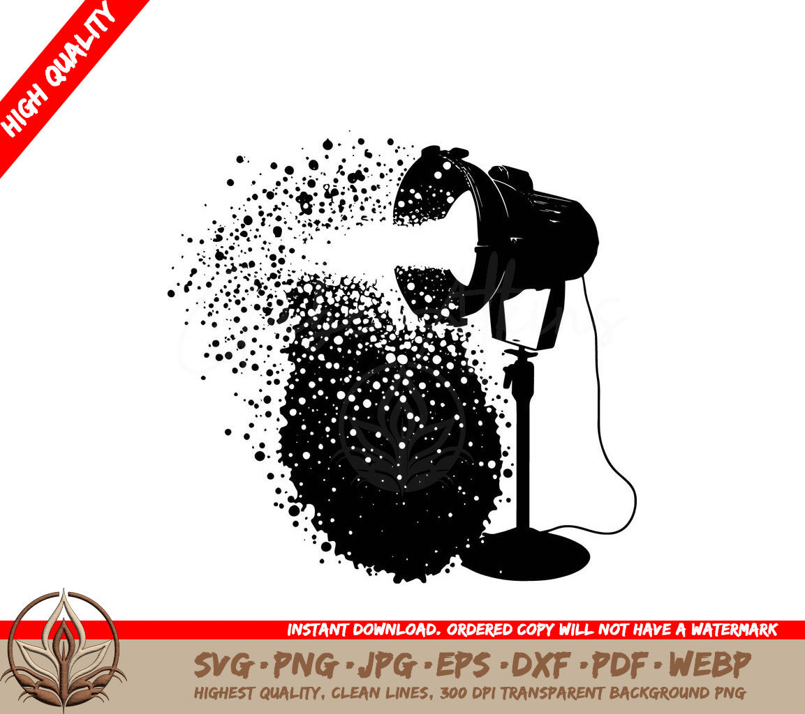 Spot Light Digital Design Cut File in SVG, PNG, JPG, AI, PDF, DXF, EPS and WebP Formats 
