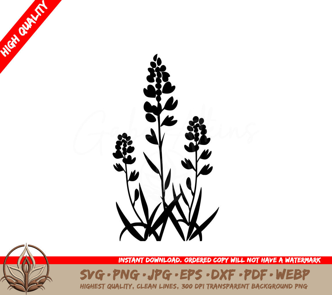 Springtime Blooms Digital Design File (SVG, PNG, JPG, AI, PDF, DXF, EPS, WebP) 
