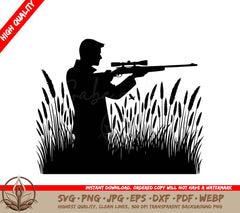 Stealthy Hunter Digital Design File (SVG, PNG, JPG, AI, PDF, DXF, EPS, WebP) 
