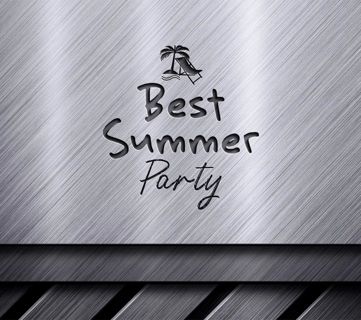 Blue & Orange Summer Party SVG SVG