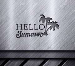 Blue & Orange Hello Summer SVG SVG