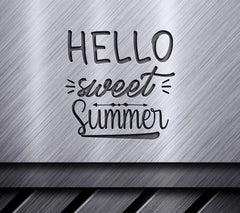 Orange & Blue Hello Summer SVG SVG