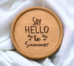 Summer Hello SVG Blue Orange SVG