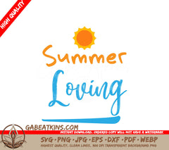 Summer Sun Loving SVG Design SVG