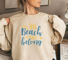 Beach Vibes SVG - The Beach Is Where I Belong SVG