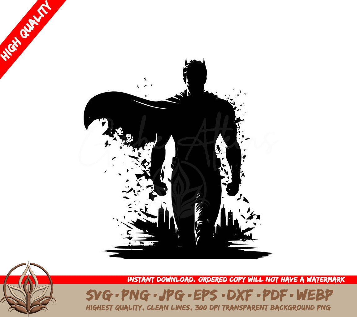 Superhero Digital Design File - SVG PNG JPG AI PDF DXF EPS WebP Formats 
