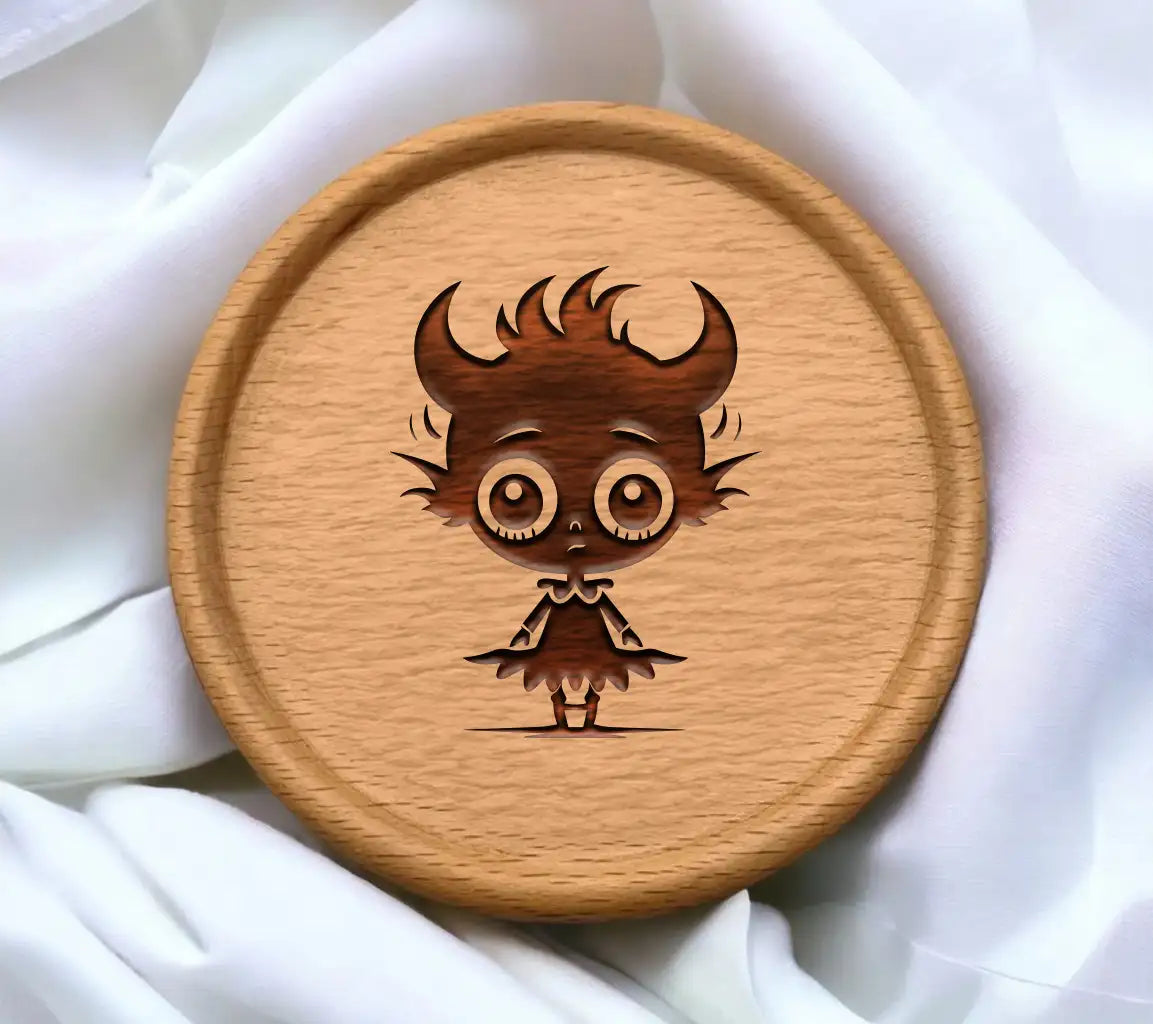 Cute Halloween Monster SVG -  Horned Skeleton Sidekick SVG