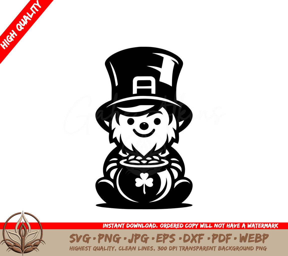 Sweet Leprechaun Digital Design in Multiple File Formats 
