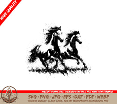 Swift Horse Duo SVG 
