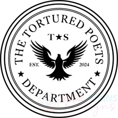 The Tortured Poets Department Circle SVG | TTPD Circle  SVG, PNG JPG,  | TTPD Circle SVG, PNG JPG, EPS, DXF, PDF