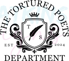 Tortured Poets Department SVG | Includes SVG, PNG JPG, EPS, DXF, PDF and WebP Formats