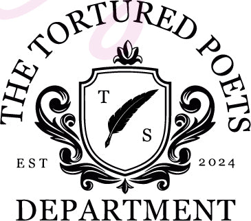 The Tortured Poets Department SVG Instant Download, DXF, PNG JPG, EPS  | Tortured Poets Department Crest SVG Download, SVG, PNG JPG, EPS, DXF, PDF