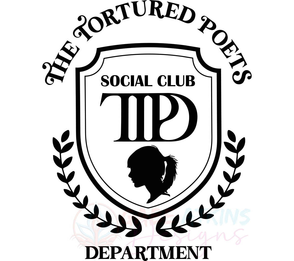 TTPD - The Tortured Poets Department Social Club SVG, PNG JPG, EPS, DX | Tortured Poets Department Social Club SVG, PNG JPG, EPS, DXF, PDF